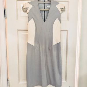 Helmut Lang dress w/leather panels